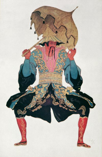 Costume design for a Chinaman, from Sleeping Beauty, 1921 by Leon Bakst